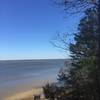 Enjoy this view of the York River and the access to the beach from the Mattaponi Trail.