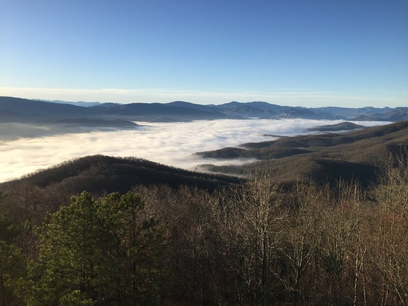 Enjoy phenomenal views from the fire tower atop Pinnacle Mountain.