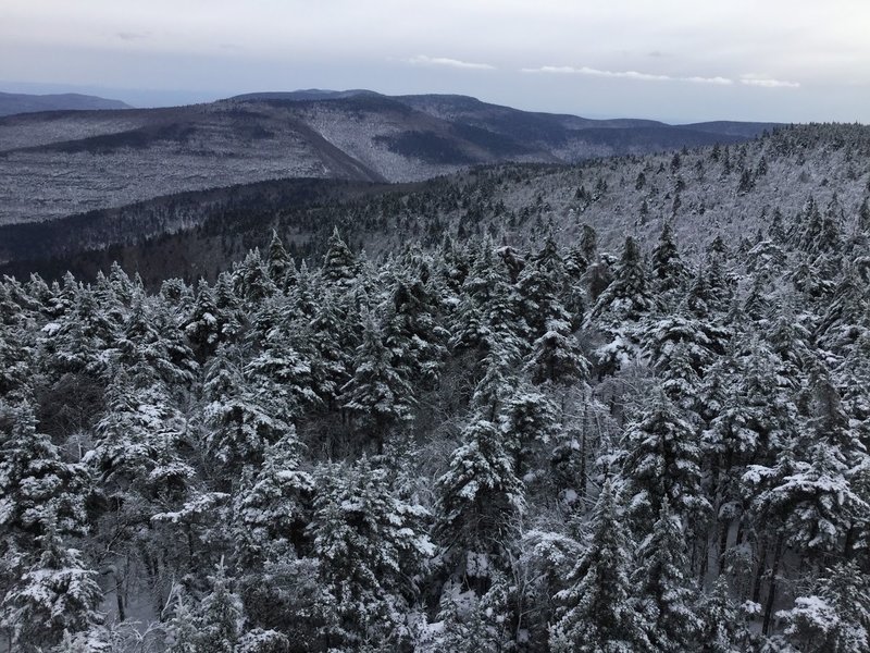 Enjoy spectacular views of the Catskills from the Hunter Mountain Fire Tower.