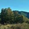 Mt. Umunhum (3,486 ft) can be seen from the summit of Mt. El Sombroso (2,999 ft).