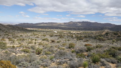 Part way up the trail, look back toward the campground for a sprawling view of your desert surroundings.