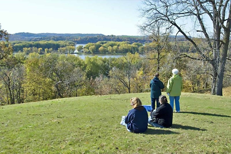 The Mississippi River Overlook is a beautiful spot to be in the fall.