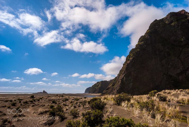 The hills and dunes of Karekare's beach warrant plenty of photo taking.