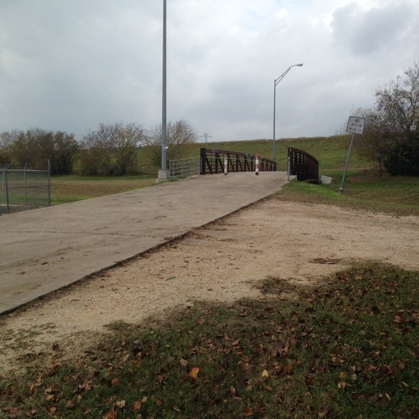 There's a well-built bridge over Turkey Creek at the east end of the Chatterton Dairy Ashford Bike and Hike Trail.