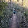 A sturdy bridge aids your passage over Matthews Creek.