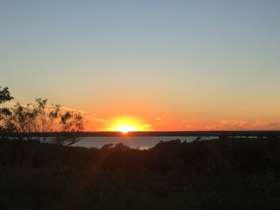 When the DORBA Long Trail opens up, there are great views of the lake.