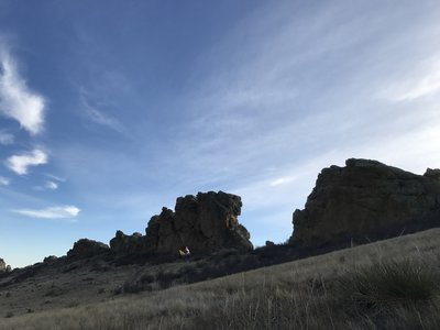 Keyhole Balloon follows the Devils Backbone and affords this fantastic view.