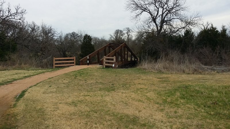 Enjoy this well-constructed bridge over Beck Creek.