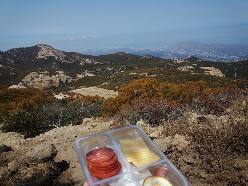 Take in the awesome lunchtime views atop Sandstone Peak.