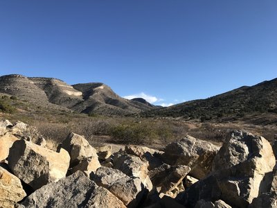 Just northwest of the trailhead, enjoy this view looking into the canyon.