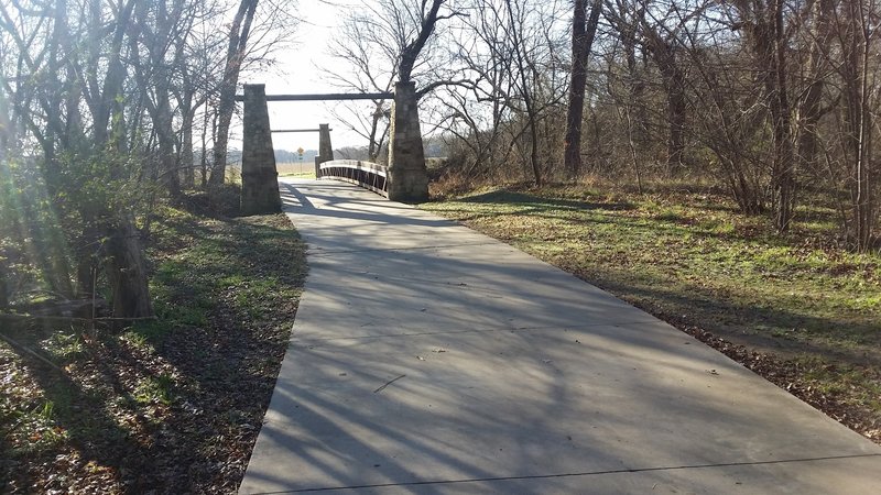 The bridge over Rowlett Creek makes for a great vantage point.