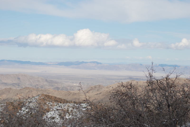 Looking toward the east, it's desert as expected.