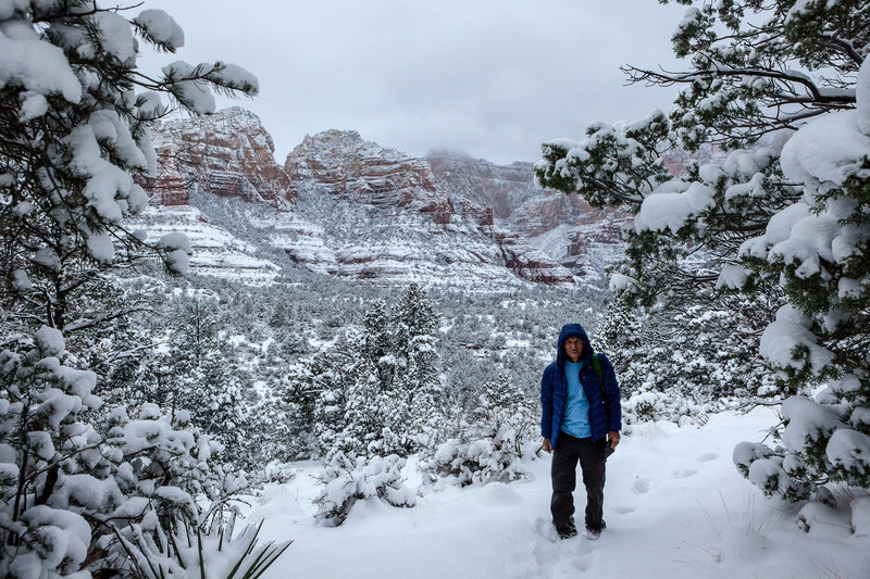 We were lucky to have the Wilson Mountain Trail to ourselves and covered in a blanket of snow.