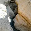 After climbing a ladder out of this slot canyon, this was the view back down.