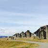 Old concrete structures remain to remind visitors of this area's past as a working mine.