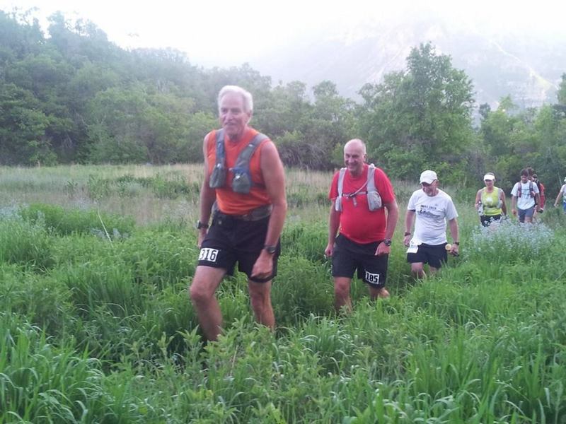 The group is still smiling coming out of Hope Campground at about mile 6.