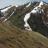 Racers drop down into Windy Pass just ahead!