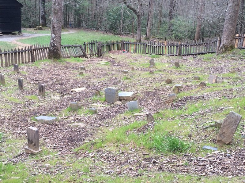 The Little Greenbriar School, church, and graveyard serve as a reminder to a time passed in the Great Smoky Mountains.