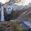 The path near the base of the beautiful Taughannock Falls offers a fantastic look at the water and surrounding amphitheater.