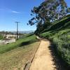 It's all downhill from the western start of Stocker Corridor Trail.