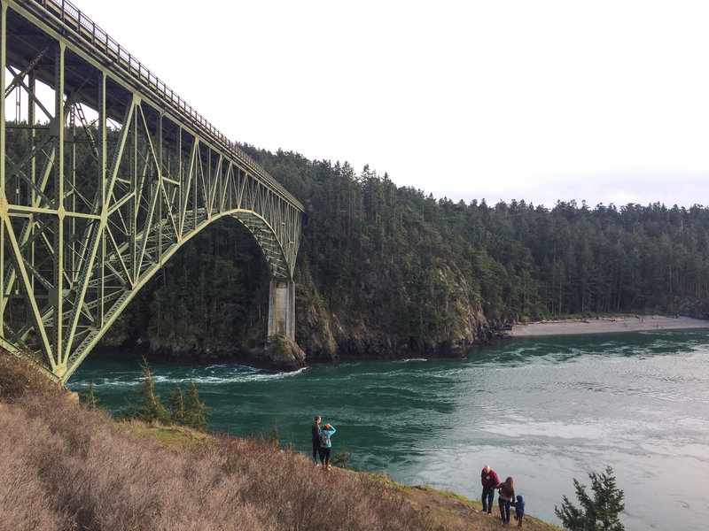 Deception Pass Bridge is the main attraction in its namesake state park.