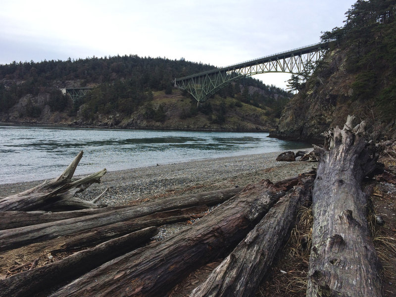 Enjoy easy beach access from Deception Pass State Park.