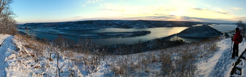 Soak up this view from the shelter area at the top of Brady's Bluff Trail.