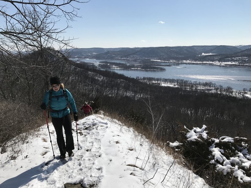 Great views await from the incline that marks the beginning of Perrot Ridge.