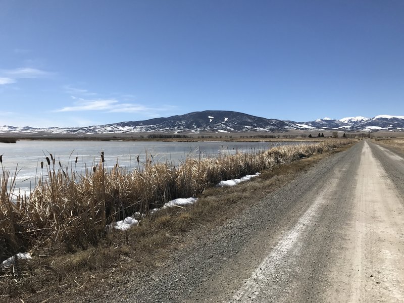 Looking west from the northern boundary of the refuge toward the foothills of the San Juan Mountains.