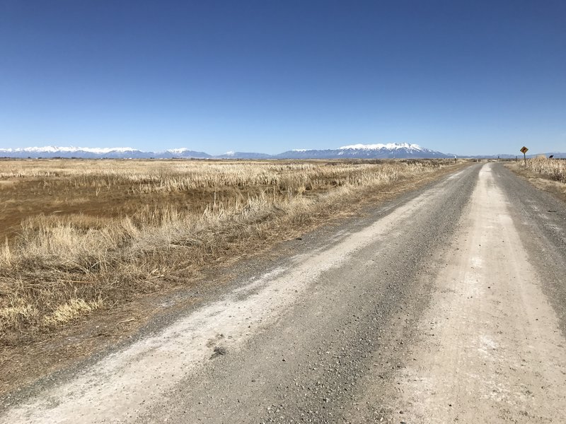 The southern reaches of the Sangre de Cristos from the Auto Route.