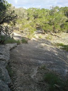 A section of slick rock along the Goldwater Loop Trail.