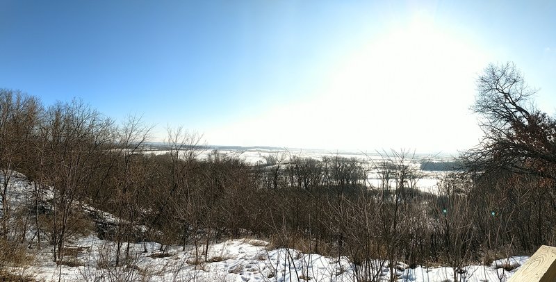 Wintertime offers an entirely different view from the overlook.