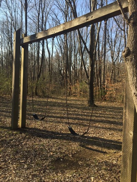 Trail 6's swing set makes it a good option for those with kids.