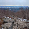 Looking east at the Wapack Ridgeline running along the horizon.