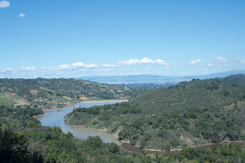 Soak up the views of Stevens Creek Reservoir from the Zinfandel Trail.