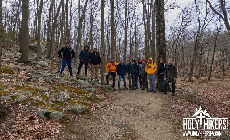 Keep your eyes peeled for this area where the blue-blazed trail and orange-blazed trail split.