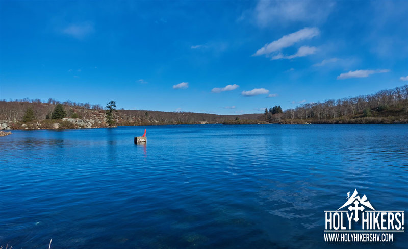 Enjoy pleasant views of Pine Meadow Lake from Pine Meadow Road.