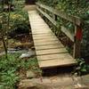 A sturdy bridge aids your passage over Grogan Creek.