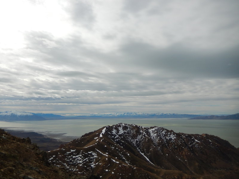 Frary Peak offers great views of the mountains surrounding Great Salt Lake.