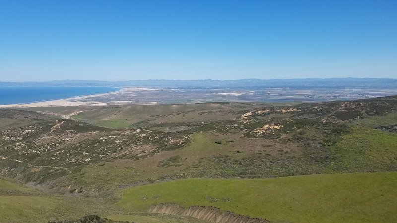 The northerly view looks toward Pismo Beach.