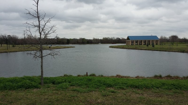 This small pond is a pleasant addition to the park.