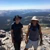 My son and I pose atop Mount Dana. Last time I hiked Dana was 50 years ago when I was 14!