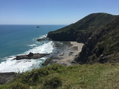 Enjoy phenomenal views of the coast along Te Henga.