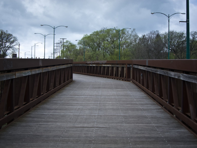 The Rock River Recreation Path crosses Riverside Bridge.