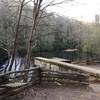 Old Hendersonville Reservoir stands alongside the trail.