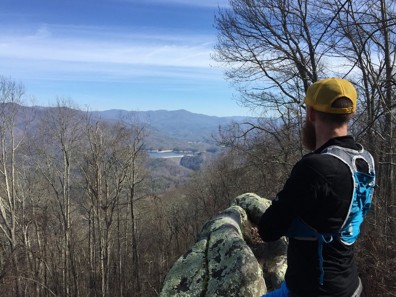 Lookout Rock provides fantastic views of Fontana Lake.