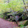 As a testament to its history, large slabs of rock are piled next to the Quarry Loop Trail.