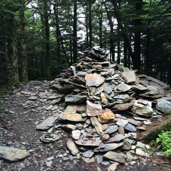 A giant pile of rocks has been left near the summit of High Top.