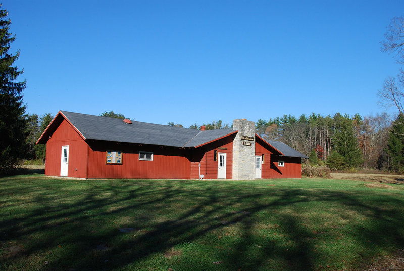 Camp Hook Lodge can be enjoyed right from the trail.