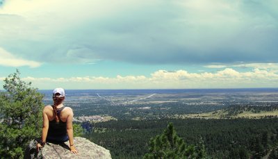 Enjoy fantastic views out over Boulder from the Saddle Rock Trail.